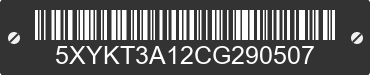 2012 KIA Sorento 5XYKT3A12CG290507 VIN decoded