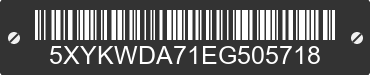 2014 KIA Sorento 5XYKWDA71EG505718 VIN decoded