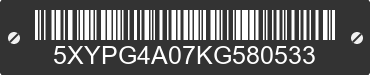 2019 KIA Sorento 5XYPG4A07KG580533 VIN decoded