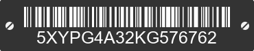 2019 KIA Sorento 5XYPG4A32KG576762 VIN decoded