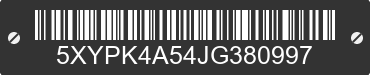 2018 KIA Sorento 5XYPK4A54JG380997 VIN decoded