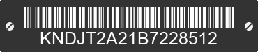 2011 KIA Soul KNDJT2A21B7228512 VIN decoded