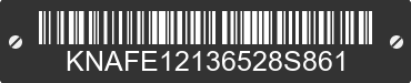 2006 KIA Spectra KNAFE12136528S861 VIN decoded