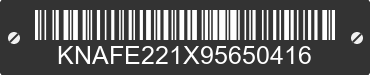 2009 KIA Spectra KNAFE221X95650416 VIN decoded