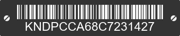 2012 KIA Sportage KNDPCCA68C7231427 VIN decoded