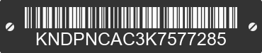 2019 KIA Sportage KNDPNCAC3K7577285 VIN decoded