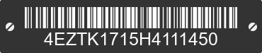 2017 KZ-RV Sportsmen 4EZTK1715H4111450 VIN decoded