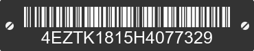 2017 KZ-RV Sportsmen 4EZTK1815H4077329 VIN decoded
