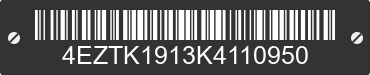 2019 KZ-RV Sportsmen 4EZTK1913K4110950 VIN decoded