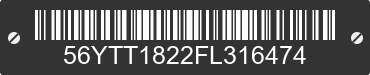 2015 LANCE CAMPER Lance Camper 56YTT1822FL316474 VIN decoded