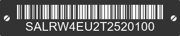 2026 LAND ROVER Discovery SALRW4EU2T2520100 VIN decoded