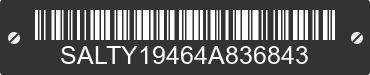 2004 LAND ROVER Discovery SALTY19464A836843 VIN decoded