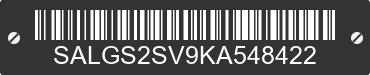 2019 LAND ROVER Range Rover SALGS2SV9KA548422 VIN decoded