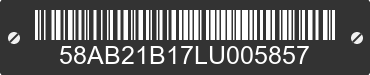 2020 LEXUS ES 58AB21B17LU005857 VIN decoded