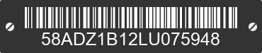 2020 LEXUS ES 58ADZ1B12LU075948 VIN decoded