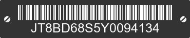 2000 LEXUS GS JT8BD68S5Y0094134 VIN decoded