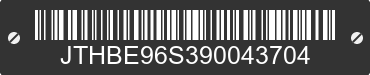 2009 LEXUS GS JTHBE96S390043704 VIN decoded