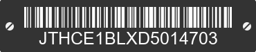 2013 LEXUS GS JTHCE1BLXD5014703 VIN decoded