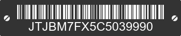 2012 LEXUS GX JTJBM7FX5C5039990 VIN decoded