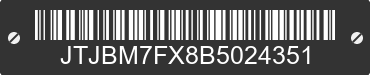 2011 LEXUS GX JTJBM7FX8B5024351 VIN decoded