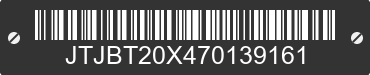2007 LEXUS GX JTJBT20X470139161 VIN decoded