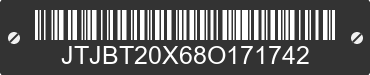 2008 LEXUS GX JTJBT20X68O171742 VIN decoded