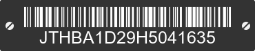 2017 LEXUS IS JTHBA1D29H5041635 VIN decoded