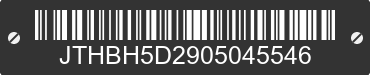 0 LEXUS IS JTHBH5D2905045546 VIN decoded