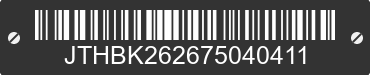2007 LEXUS IS JTHBK262675040411 VIN decoded