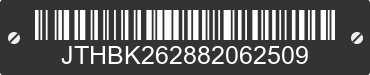 2008 LEXUS IS JTHBK262882062509 VIN decoded