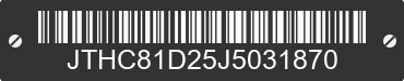 2018 LEXUS IS JTHC81D25J5031870 VIN decoded