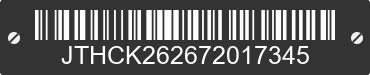 2007 LEXUS IS JTHCK262672017345 VIN decoded