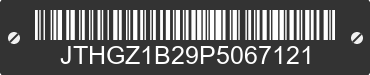 2023 LEXUS IS JTHGZ1B29P5067121 VIN decoded