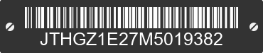 2021 LEXUS IS JTHGZ1E27M5019382 VIN decoded