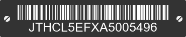 2010 LEXUS LS JTHCL5EFXA5005496 VIN decoded