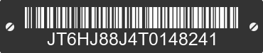 1996 LEXUS LX JT6HJ88J4T0148241 VIN decoded