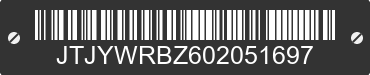 0 LEXUS NX JTJYWRBZ602051697 VIN decoded