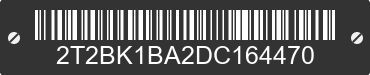 2013 LEXUS RX 2T2BK1BA2DC164470 VIN decoded