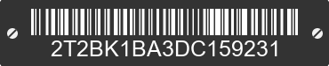 2013 LEXUS RX 2T2BK1BA3DC159231 VIN decoded