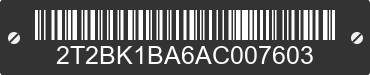2010 LEXUS RX 2T2BK1BA6AC007603 VIN decoded
