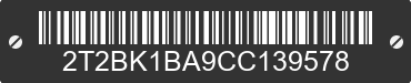 2012 LEXUS RX 2T2BK1BA9CC139578 VIN decoded