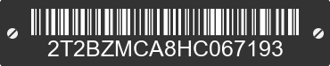 2017 LEXUS RX 2T2BZMCA8HC067193 VIN decoded