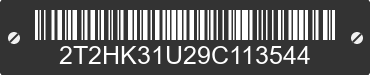 2009 LEXUS RX 2T2HK31U29C113544 VIN decoded