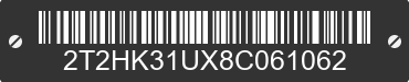 2008 LEXUS RX 2T2HK31UX8C061062 VIN decoded