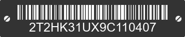 2009 LEXUS RX 2T2HK31UX9C110407 VIN decoded