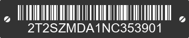 2022 LEXUS RX 2T2SZMDA1NC353901 VIN decoded
