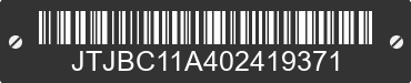 0 LEXUS RX JTJBC11A402419371 VIN decoded