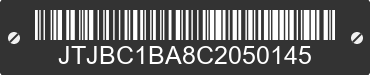 2012 LEXUS RX JTJBC1BA8C2050145 VIN decoded