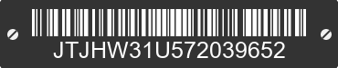 2007 LEXUS RX JTJHW31U572039652 VIN decoded