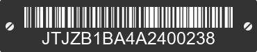 2010 LEXUS RX JTJZB1BA4A2400238 VIN decoded